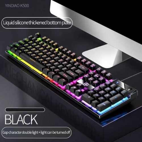 Clavier filaire de jeu 2022 GAMER  K500,couleur assortie,manipulateur lumineux,sensation,accessoires d'ordinateur de