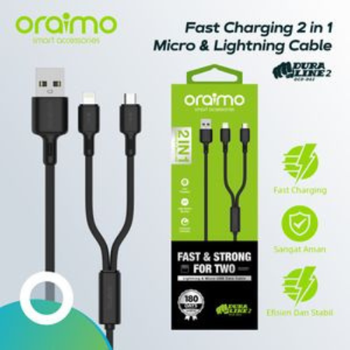 Oraimo Câble 3IN1 - LIGHTNING (iPhone) - MICRO USB - Type-C - ORAIMO DURA LINE 3 OCD-X93